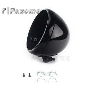 Faro LED cromado de 7 pulgadas para motocicleta, carcasa de bombilla para <span class=keywords><strong>Harley</strong></span> Custom Bobber, cubierta de luz - Product Image 4