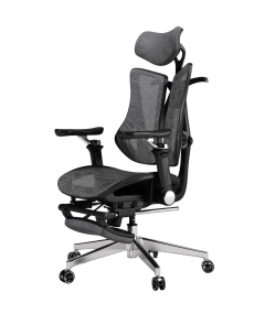 Silla de <span class=keywords><strong>Oficina</strong></span> Libernovo Work Accent Giratoria, Ergonómica, de Lujo, con Respaldo Alto y <span class=keywords><strong>Reposapiés</strong></span>, para Estudio, Relajación y Videojuegos - Product Image 2