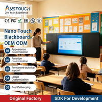AWSTOUCH Tableau blanc interactif tactile Nano 86 pouces/75 pouces 4K pour les conférences et l'enseignement en classe