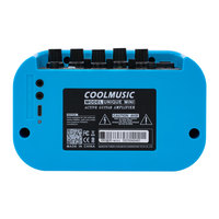 Amplificateur de guitare électrique et basse rechargeable 10W pour mini-enceinte, avec effets Clean, Distortion, Delay, égaliseur trois bandes, pleine gamme, en plastique
