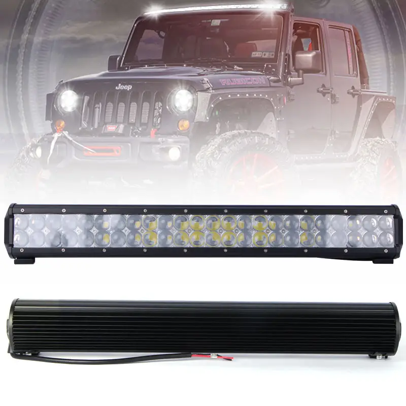 سيارة للطرق الوعرة أجزاء الجملة 144W 2 شريط لإضاءة الصفوف لشاحنة SUV مع LED مستقيم ضوء بار