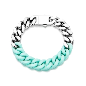Pulseiras de Moda Elo Cubano Miami Banhadas a Ouro Laqueado em Aço Inoxidável 316 Sólido Joias para Mulheres e Homens Atacado - Product Image 3