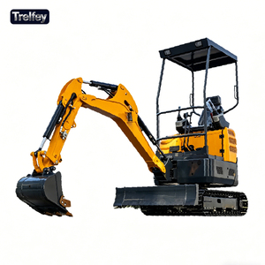 Mini-excavatrice 1 tonne 2 tonnes, mini-excavatrice sur chenilles avec bras pivotant gauche-droite pour la plantation de <span class=keywords><strong>haies</strong></span> et le creusement de trous pour poteaux de clôture - Product Image 1