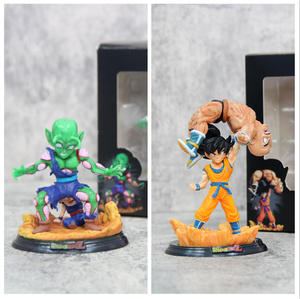 Nouvelle collection de figurines de guerriers d'<span class=keywords><strong>anime</strong></span>, figurines à l'échelle de 5 pouces avec un combattant orange et un mentor Namekien, modèles de présentation de bataille - Product Image 2