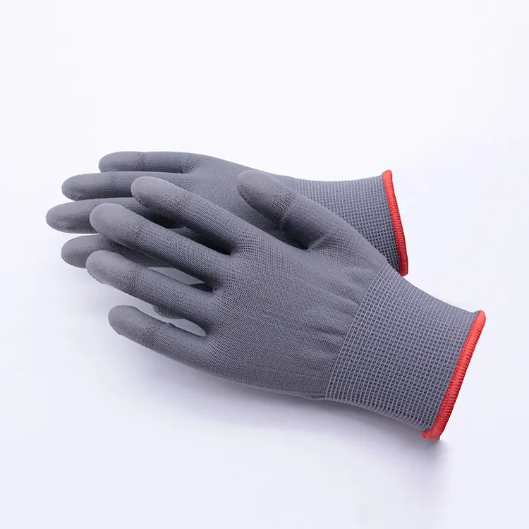 Polyurethane coating PU oem design cheap industrial construction working from manufacturer garden safety work gloves