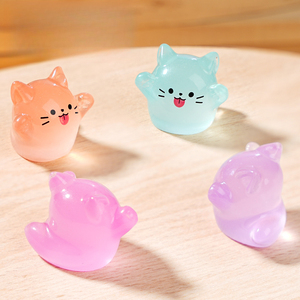 Venta al por mayor Micro paisaje creativo luminoso lindo gatito gato muñeca ornamento pequeño ornamento - Product Image 5