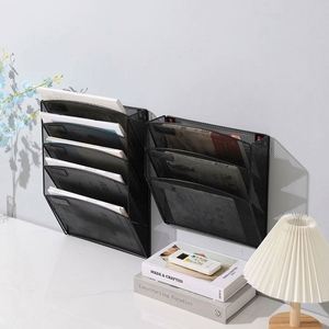 Mutil-function Hanging Wall Mount Mounted Office School Metal Mesh Magazine <b>File</b> <b>Organizer</b> - Product Image 4