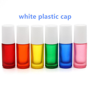 In magazzino, 5ml matte arcobaleno di colori rullo sulla bottiglia di vetro per profumo/olio essenziale - Product Image 5
