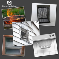 MAMDAVISION Moustiquaire de fenêtre moderne en acier inoxydable 304 ignifuge, maille 18x18, pour chambre et salon, garantie anti-rouille de 3 ans