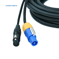 Câble combiné XLR 5 p Câble combiné DMX PowerCon 5 broches Câble hybride d'alimentation XLR Powercon 5 broches 2m