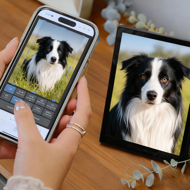 7.9 Inch 3GB+32GB AI 3D Photo Frame Smart Spatial Frame Flat 2D to Vivid 3D No Glasses Naked-eye 3D Display for Living Room