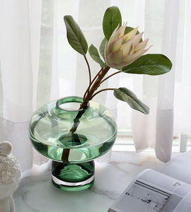 Upmarket vaso di <span class=keywords><strong>vetro</strong></span> di fiori verdi di alta qualità vasi di <span class=keywords><strong>vetro</strong></span> colorati moderni <span class=keywords><strong>centrotavola</strong></span> di nozze per la decorazione del tavolo - Product Image 4