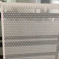 Style de conception moderne revêtement PVDF facile à installer placage de panneau en aluminium perforé divers modèles pour le revêtement de mur rideau