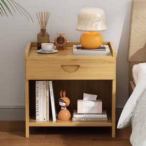 <b>Small</b> bedside table, modern minimalist storage rack, 2026 new style, light luxury and high-end home bedroom storage <b>cabinet</b> - Product Image 2