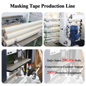 Ruban <span class=keywords><strong>de</strong></span> papier <span class=keywords><strong>de</strong></span> <span class=keywords><strong>masquage</strong></span> crêpe d'intérieur personnalisé à usage général 18mm/24mm/36mm/48mm Ruban <span class=keywords><strong>de</strong></span> <span class=keywords><strong>masquage</strong></span> pour peinture blanc beige pour peintre - Product Image 3