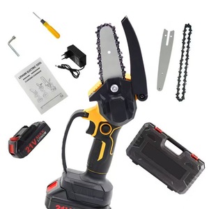 Nouvelle tronçonneuse électrique 21V, 6 pouces, avec réservoir d'huile, haute puissance, <span class=keywords><strong>batterie</strong></span> lithium rechargeable, outil de jardinage et d'abattage domestique - Product Image 4