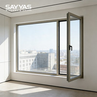 Paquete de Puertas y Ventanas de Aluminio con Aislamiento Térmico, Eficiencia Energética para Climas Fríos, Ventanas Sayyas JE86-IWS