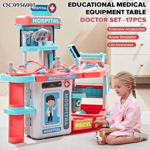 Divertente Set Gioco del Dottore con Tavolo Operatorio in Plastica e Kit Medico per Bambini in Età Prescolare - Product Image 2