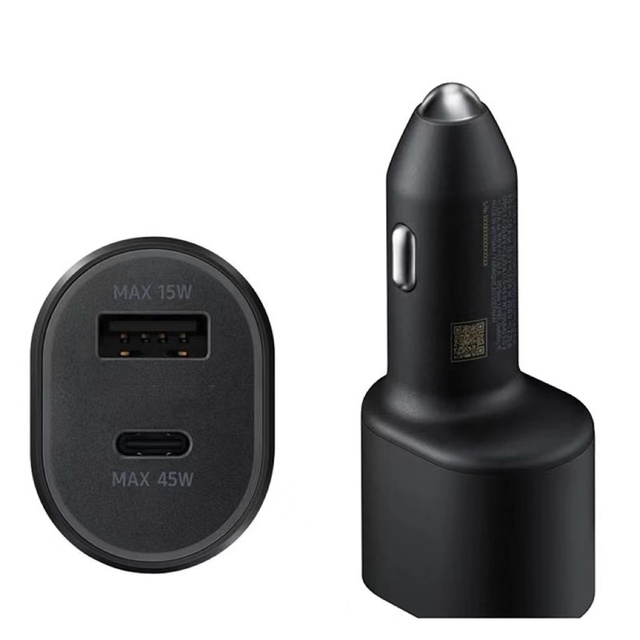 2 Port Car Charger  45W+15W QC4.0/3.0 USB Type-C PD Fast Charger for Samsung Galaxy S22 S21 S10 L5300 Car Charge