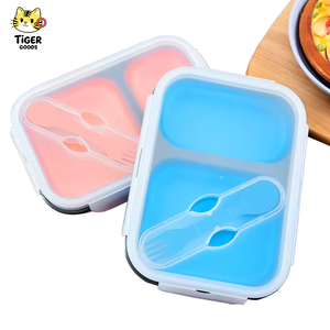 TGYW 2026 Nouveau Prix de Gros Boîte à Lunch Pliable en Silicone Portable à Un/Deux/Trois Compartiments - Product Image 1