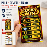 Boletos de Lotería Personalizados con Pestañas Pre-cortadas para Fácil Desgarro, Ideales para Sorteos y Promociones de Eventos