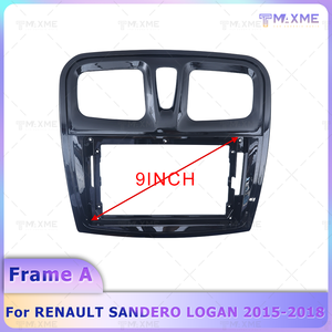 Maisimei Nouveau 9 pouces Dash Fascia Panel pour RENAULT SANDERO LOGAN 2015-2018 Car DVD Stereo Radio Frame Mount <span class=keywords><strong>Kit</strong></span> avec câble spécial - Product Image 4