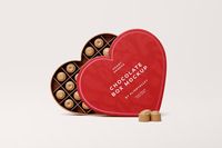 Hartvormige chocolade geschenkdozen, op maat gemaakte luxe papieren doos voor handgemaakte chocolaatjes, Valentijnsdag, verjaardag, speciale geschenken
