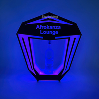 Recharge personnalisé LOGO LED multicolore Bouteille Présentateur champagne glorificateur VIP Présentoir porte-bouteille pour discothèque LOUNGE
