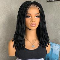 Perruque synthétique tressée Blue ZOO 14 pouces, fausses locks, dreadlocks, densité 180%, fibre haute température pour femmes