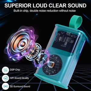 A36 altoparlante Wireless BT trasparente con luce di respirazione suono forte HD basso portatile Mini Audio per uso esterno/domestico - Product Image 2