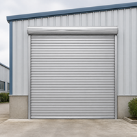 Porte à enroulement en alliage d'aluminium robuste modèle ZH-ENG 01, électrique, sécurisée, anti-incendie, design moderne, garantie 1 an