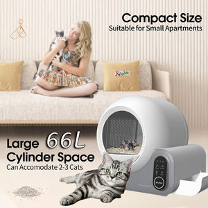 Caja de arena para gatos eléctrica automática inteligente con control por aplicación Características de seguridad para mascotas Accesorios de plástico Solución todo en uno - Product Image 6