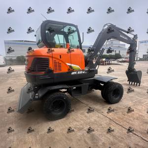 Nouvelle pelleteuse à roues de 6 tonnes/Corée du Sud Doosan Develon Dx60w Eco Mini pelleteuse à roues Dx60w-9c à vendre - Product Image 4