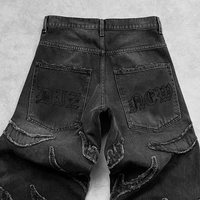 DiZNEW Jean en Denim Extensible Baggy Imprimé Personnalisé pour Homme, Style Streetwear d'Été, Pantalon de Créateur à Faible MOQ