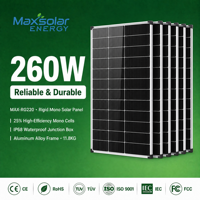 Module solaire photovoltaïque haute performance Maxsolar 260W monocristallin TOPCON à demi-cellules double vitrage BIPV pour applications résidentielles et industrielles
