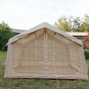 Wholesale Luxury Portable 4-Season Inflatable Camping <b>Tents</b> 8-Square Meters 420D Oxford Waterproof PVC Air Column Khaki - Product Image 4