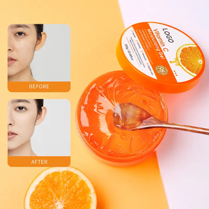 Gel éclaircissant anti-âge à la vitamine C OEM pour éclaircir et nourrir la peau, crème pour le visage à l'<span class=keywords><strong>aloe</strong></span> <span class=keywords><strong>vera</strong></span> parfumée à l'orange - Product Image 4