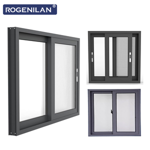 Fenêtres coulissantes en aluminium à rupture de pont thermique à <span class=keywords><strong>double</strong></span> <span class=keywords><strong>vitrage</strong></span> ROGENILAN, fenêtres coulissantes insonorisées pour l'extérieur, directement de l'usine - Product Image 3