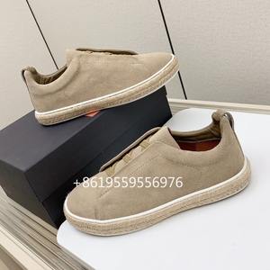 Sepatu Kasual Pria Berkualitas Tinggi, Gaya Baru Merek <span class=keywords><strong>Fashion</strong></span> Desainer Mewah Sepatu Kasual Resort Pria Kulit Asli - Product Image 3