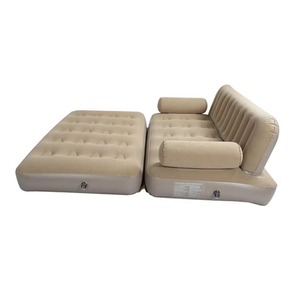 Custom Logo <b>Foldable</b> Double Inflatable Lounge With Backrest Portable Air <b>Mattress</b> For Outdoor Camping Travel Household Gear - Product Image 2