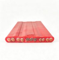Verzinntes Kupfer Silikon-Isoliertes & Silikon-Ummanteltes Flexibles Flachstromkabel für Deckenkräne