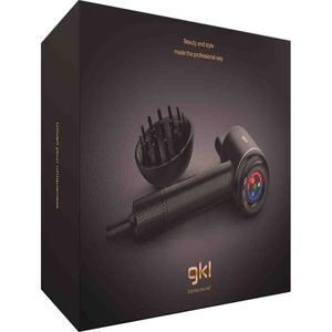 Asciugacapelli ionico professionale Gki 1600W nero con 3 impostazioni di velocità per un'asciugatura rapida - Product Image 5
