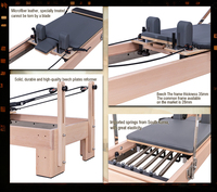 Yozoe usine maison Studio gymnastique exercice Pilates réformateur chêne érable bois Machine Durable Portable Premium équipement de Fitness Yoga
