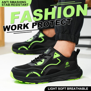 Sepatu keamanan kerja uniseks, alas kaki pelindung nyaman sol tengah Kevlar 2025 - Product Image 6