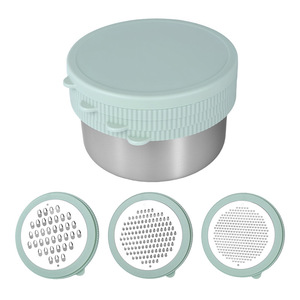 Râpe à fromage 4-en-1 avec bol rond, râpe multifonctionnelle en acier inoxydable pour fromage et légumes - Product Image 3