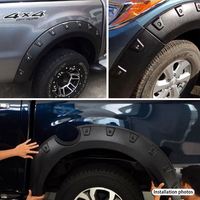 Prix usine dernière vente en gros accessoires de voiture roue large garde-boue fusées noir mat pour Mazda Bt-50 2012-2018