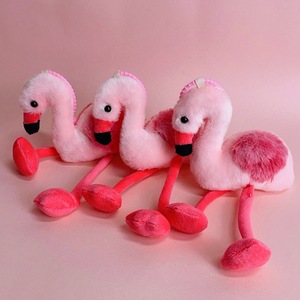 Hot Popular <strong>Cute</strong> Flamingo Plush Keychain Pendant Soft Mini Birds Bag Charm Fluffy Animal Stuffed <strong>Keyring</strong> for Gifts - Product Image 1