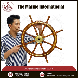 ~ Craft Boat Shipping Container with Wheels Decorative Marine <b>Wooden</b> Ships Wheel Beautiful Home <b>Wooden</b> Handicrafts Hand Carved - Product Image 5