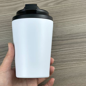 360ml Double Wall Vacuum Insulated Tumbler Leak Proof Lid <b>Reusable</b> Coffee <b>Cup</b> For Travel Office Home Kitchen Use - Product Image 5