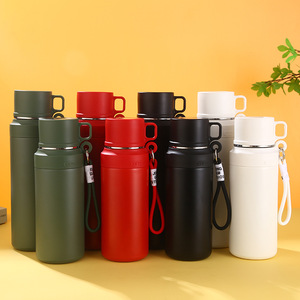 Tasse Thermos Isotherme en Acier Inoxydable Portable, Cadeau d'Affaires, Tasse à Thé avec Séparateur, pour Utilisation en Extérieur, au Bureau et en Voiture - Product Image 1